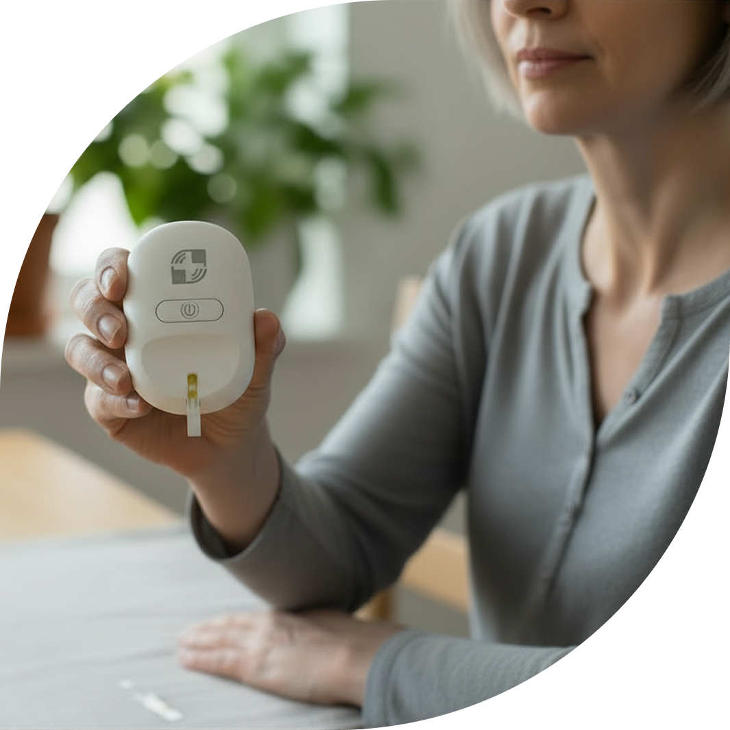 Patient monitoring health at home